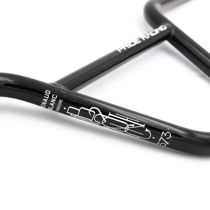 Pride Racing 373 Blanc Replica HD BMX Race Handlebars - 31.8mm - Black