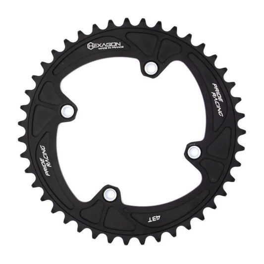 Pride Racing Hexagon Nt BMX Race 4 Hole Chainring - Black