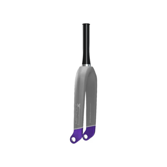 SD Tapered Carbon BMX Race Fork V2 Pro - 20mm - Matte Grey/Grey/Purple