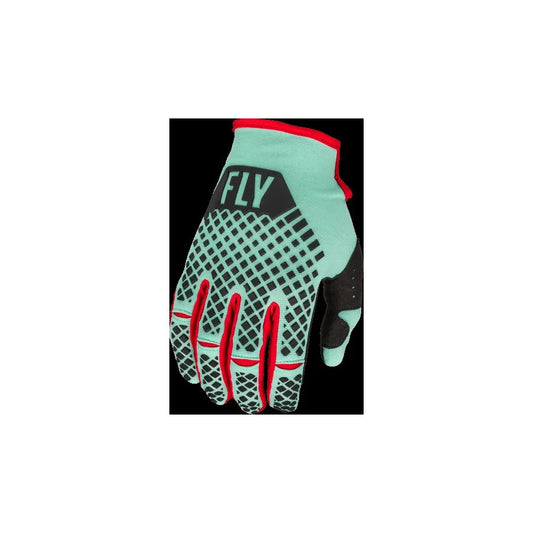Fly Racing Kinetic S.E BMX Race/MTB/Downhill Gloves 2023 - Mint/Black/Red