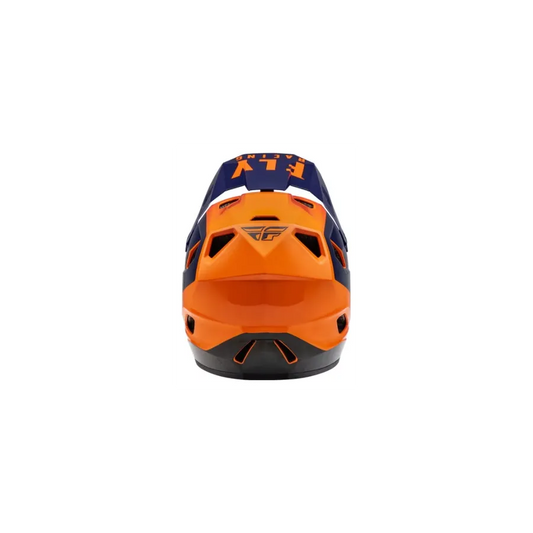 Fly Racing Rayce BMX Race/MTB/Downhill Helmet - Navy/Orange/Red