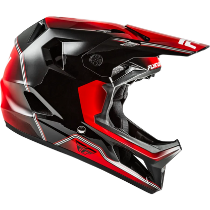 Fly Racing Rayce Repeat BMX Race/MTB/Downhill Helmet - Black/Red