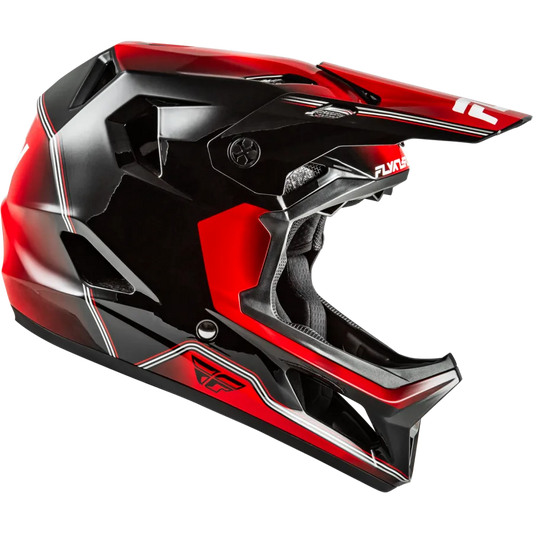 Fly Racing Rayce Repeat BMX Race/MTB/Downhill Helmet - Black/Red