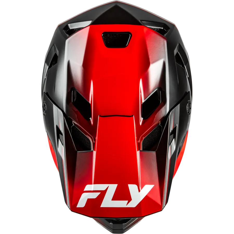 Fly Racing Rayce Repeat BMX Race/MTB/Downhill Helmet - Black/Red