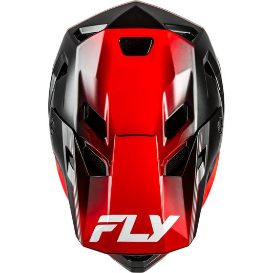 Fly Racing Rayce Repeat BMX Race/MTB/Downhill Helmet - Black/Red