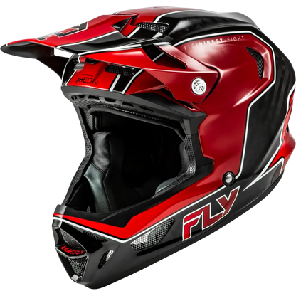 Fly Racing Werx-R Flow Carbon BMX Race/MTB/Downhill Helmet - Black/Red