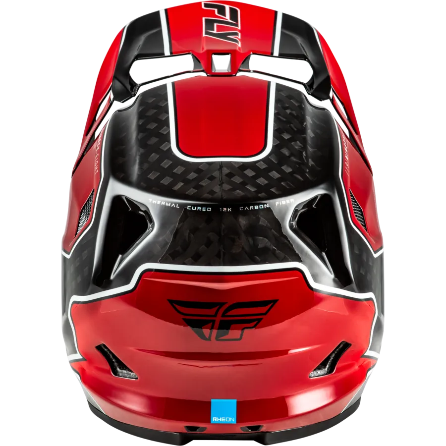 Fly Racing Werx-R Flow Carbon BMX Race/MTB/Downhill Helmet - Black/Red