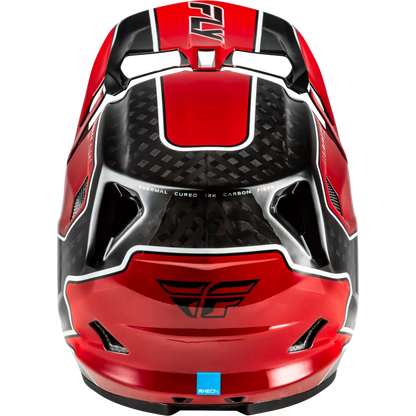 Fly Racing Werx-R Flow Carbon BMX Race/MTB/Downhill Helmet - Black/Red