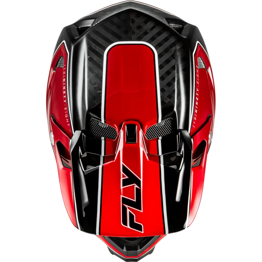 Fly Racing Werx-R Flow Carbon BMX Race/MTB/Downhill Helmet - Black/Red