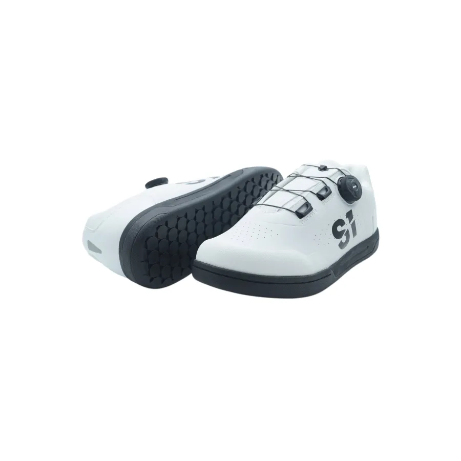 S1 Accel BMX Race/MTB/Downhill Shoes - White