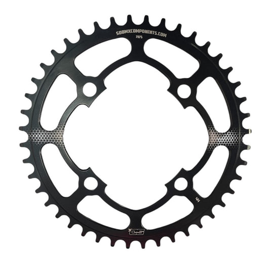 SD-X V2 7075 CNC 4 Hole BMX Race Chainring - Black