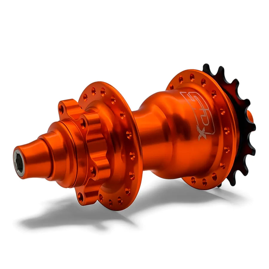 SD-X Sniper Expert Disc Rear BMX Race Hub - 10mm - Orange