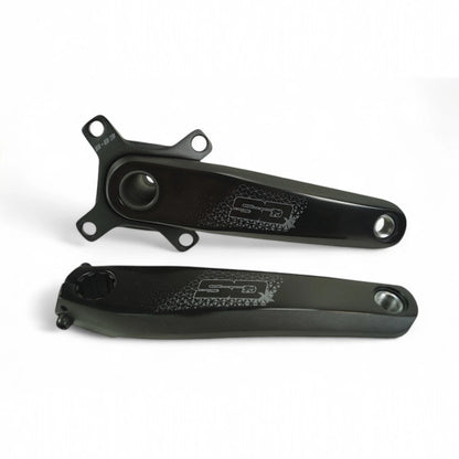SD B-83 Hollow 4 Hole BMX Race Crankset - Black