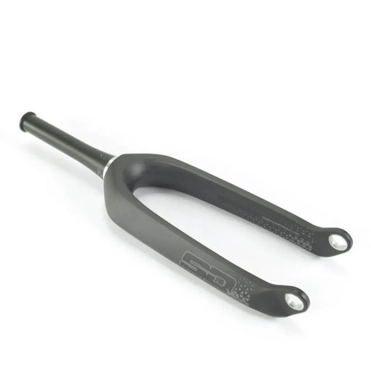 SD Tapered Carbon BMX Race Fork V2 Pro - 20mm - Matte Black/Chrome Blue