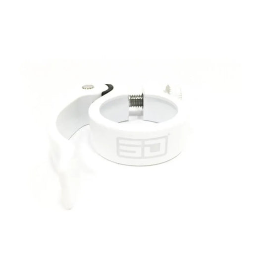 SD Quick Release BMX Race Seat Clamp - White