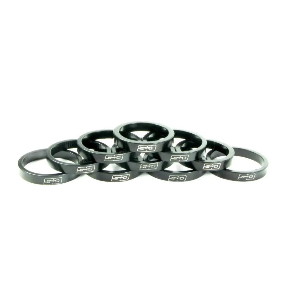 SD BMX Race Stem Spacer Bulk 10 x 5mm - Black
