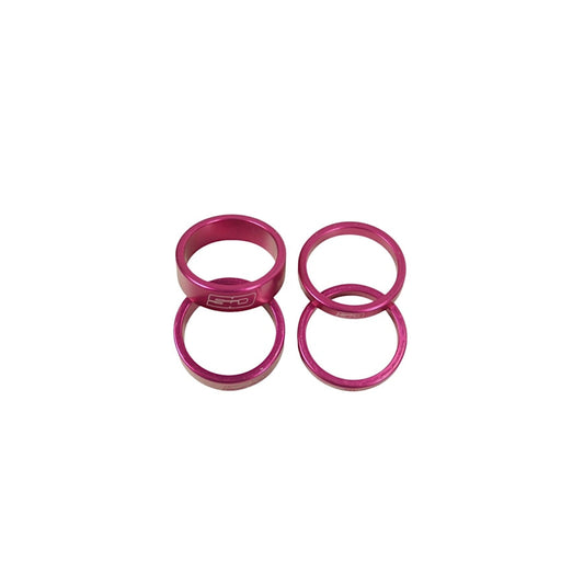 SD BMX Race Stem Spacer Kit 2x 5mm + 2x 10mm - Pink