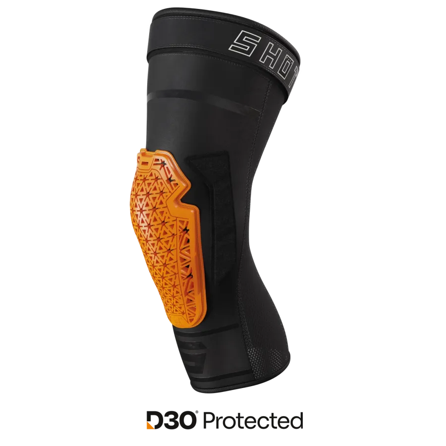 Shot D30 BMX Race/MTB/Downhill Knee Shin Guards - Black