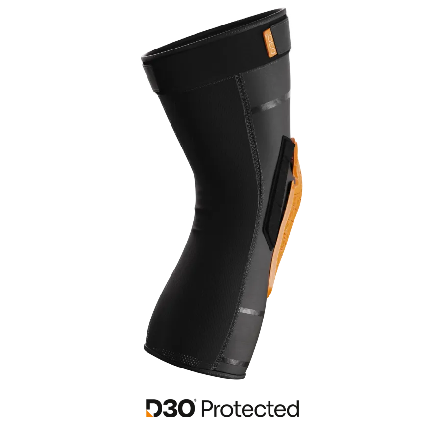 Shot D30 BMX Race/MTB/Downhill Knee Shin Guards - Black