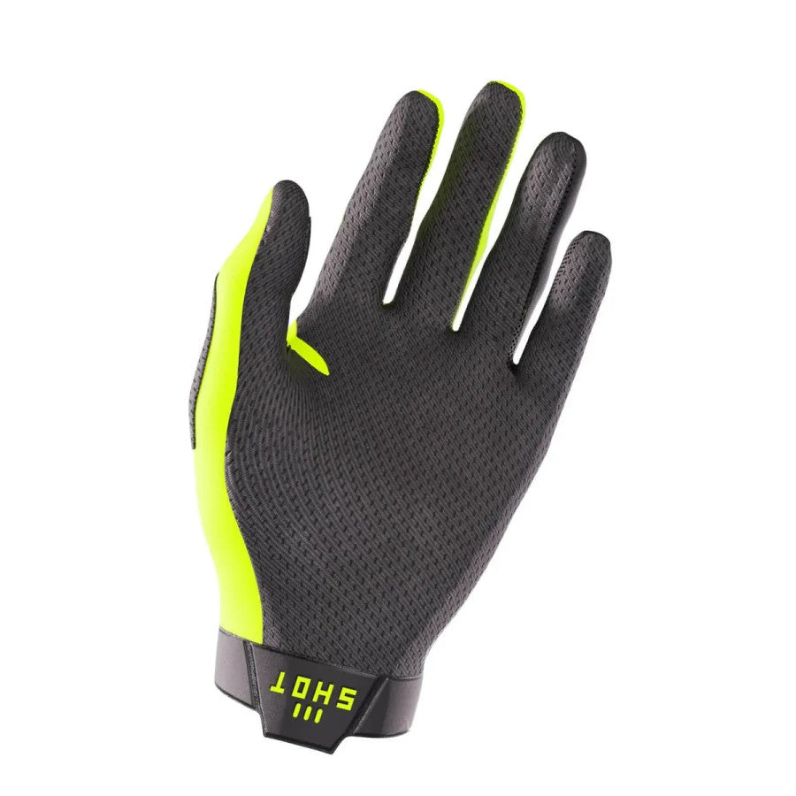 Shot Lite BMX Race/MTB/Downhill Gloves - Neon Yellow