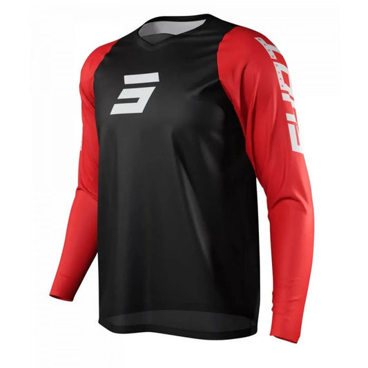 Shot Neo Defender BMX Race/MTB/Downhill Jersey - Red