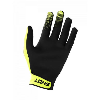 Shot Rogue Revolt BMX Race/MTB/Downhill Gloves - Neon Yellow