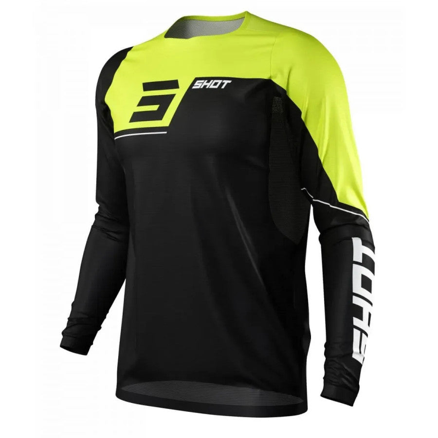 Shot Rogue Revolt BMX Race/MTB/Downhill Jersey - Neon Yellow
