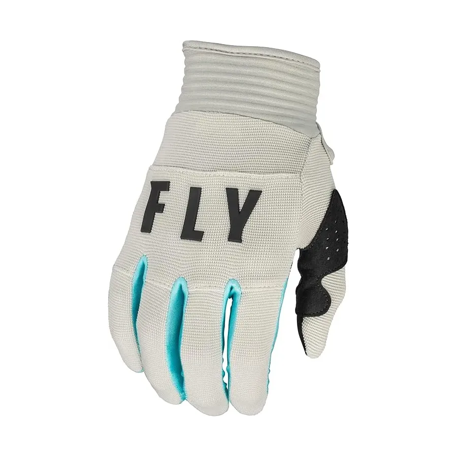 Fly Racing F-16 BMX Race/MTB/Downhill Gloves 2023 - Light Grey/Sky Blue