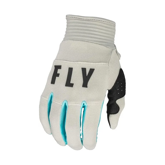 Fly Racing F-16 BMX Race/MTB/Downhill Gloves 2023 - Light Grey/Sky Blue