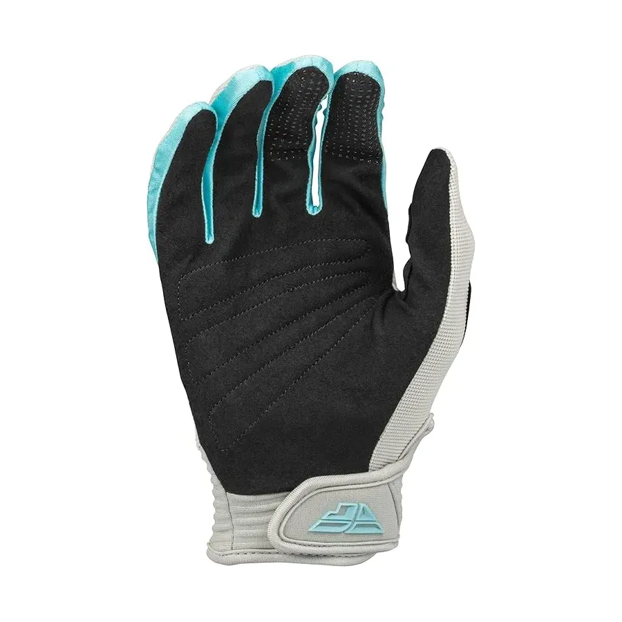 Fly Racing F-16 BMX Race/MTB/Downhill Gloves 2023 - Light Grey/Sky Blue