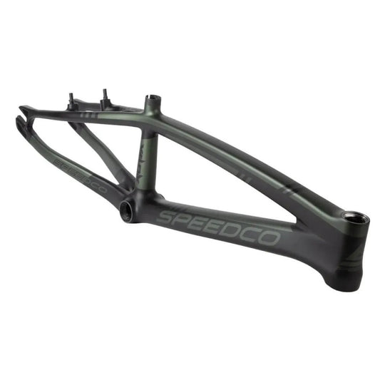 SpeedCo Velox V3 Carbon BMX Race Frame - Matte Green