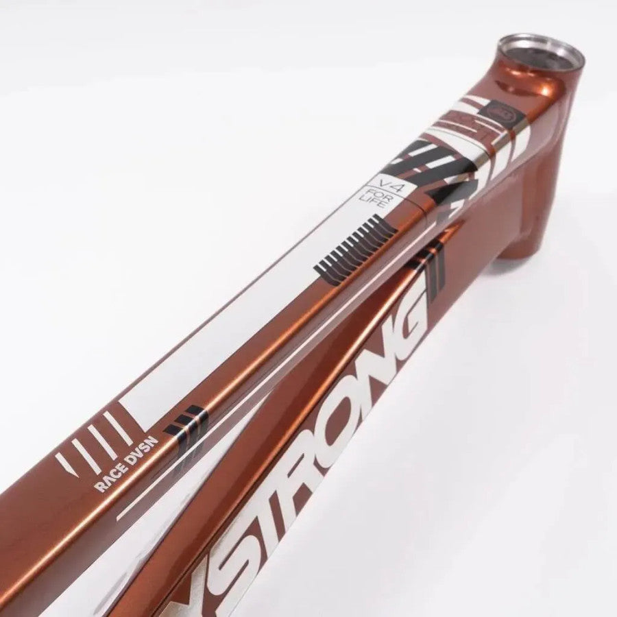 Stay Strong For Life V4 2023 Disc BMX Race Frame - Copper