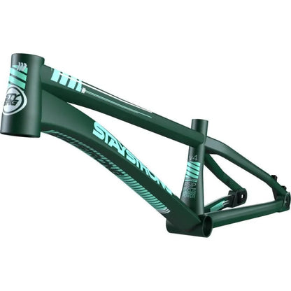 Stay Strong For Life V4 2023 Disc BMX Race Frame - Green