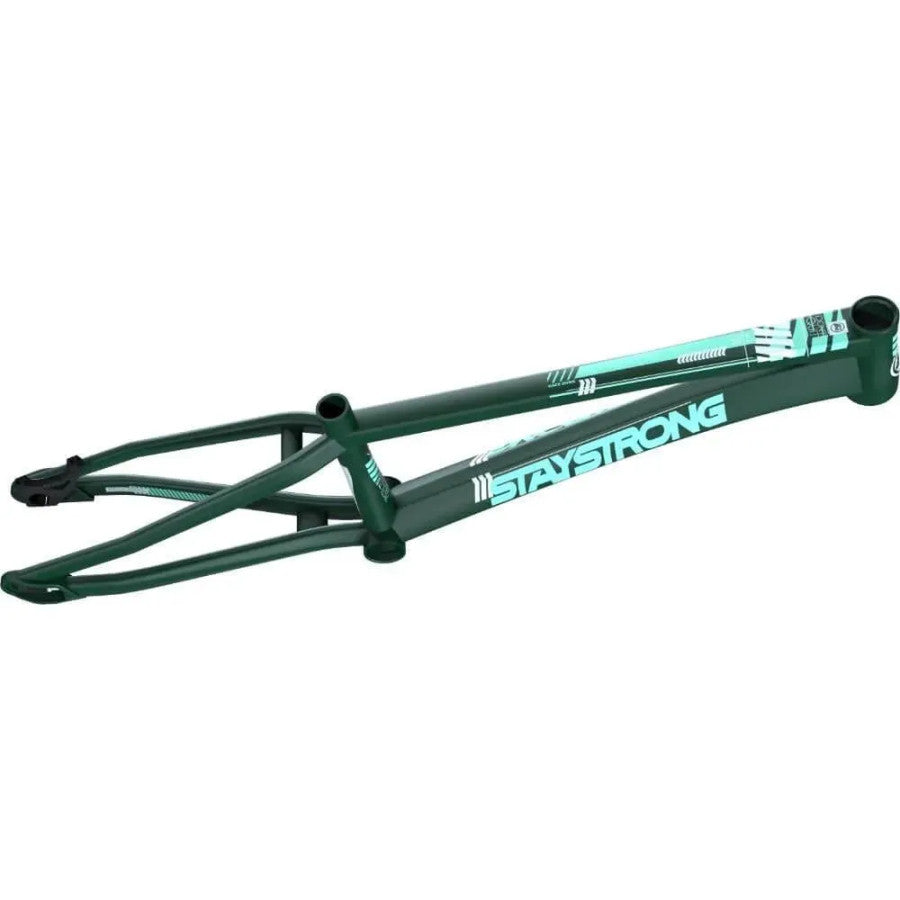 Stay Strong For Life V4 2023 Disc BMX Race Frame - Green