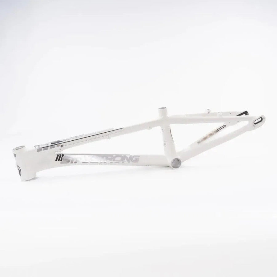 Stay Strong For Life V4 2023 Disc BMX Race Frame - White