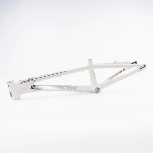Stay Strong For Life V4 2023 Disc BMX Race Frame - White