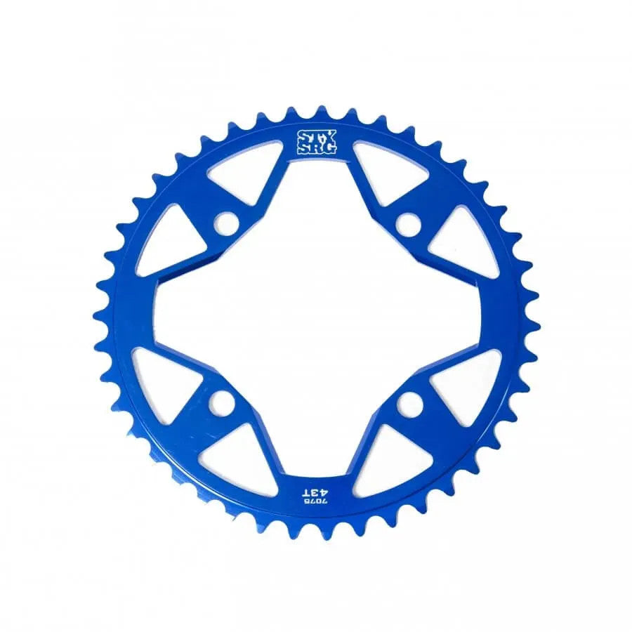 Stay Strong 7075 Alloy 4 Hole BMX Race Chainring - Blue