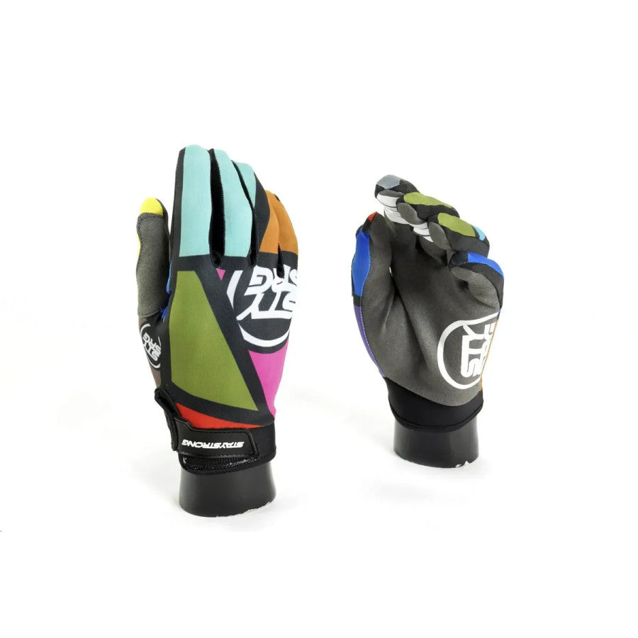 Stay Strong Mondrian BMX Race/MTB/Downhill Gloves - Multi