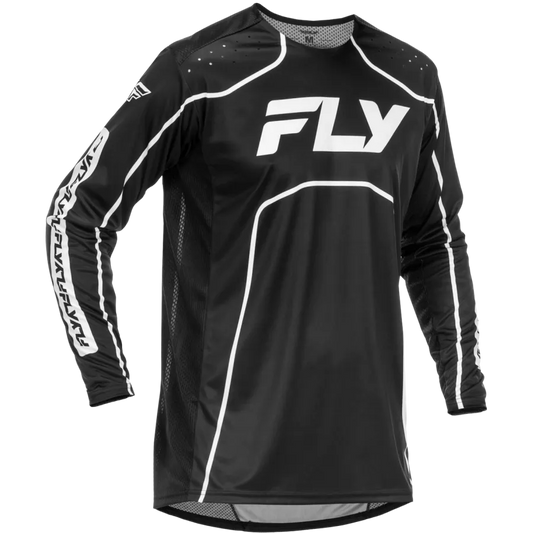 Fly Racing Rayce 2026 BMX Race/MTB/Downhill Jersey - Black/White