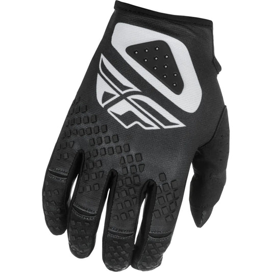 Fly Racing Kinetic Light 2025 BMX Race/MTB/Downhill Gloves - Black/White