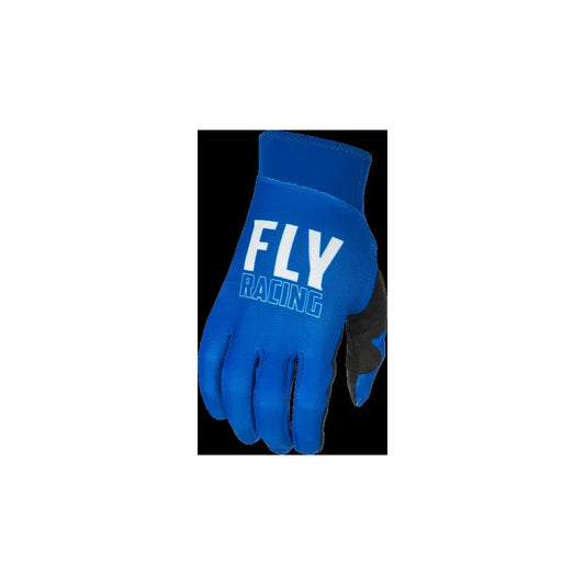 Fly Racing Pro Lite BMX Race/MTB/Downhill Gloves - Blue/White