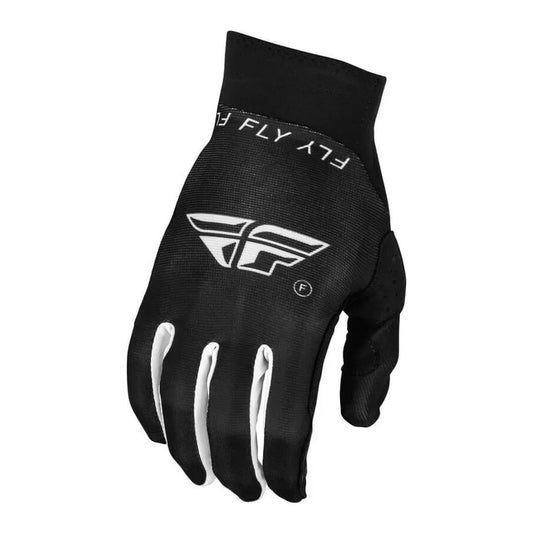 Fly Racing Pro Lite 2025 BMX Race/MTB/Downhill Gloves - Black/White