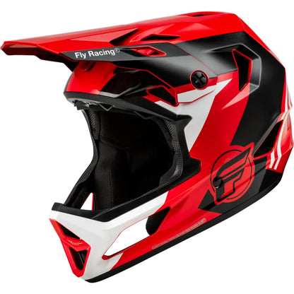 Fly Racing Rayce BMX Race/MTB/Downhill Helmet - Red/Black/White