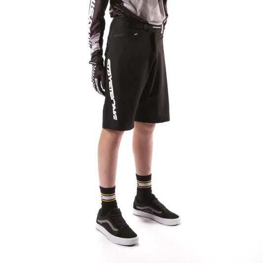Stay Strong V2 BMX Race/MTB/Downhill Shorts - Black/White