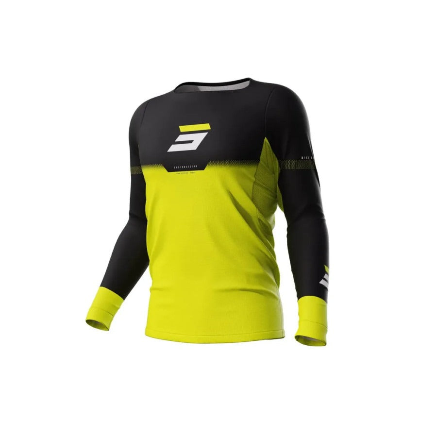 Shot Rogue Stok BMX Race/MTB/Downhill Jersey - Neon/Yellow