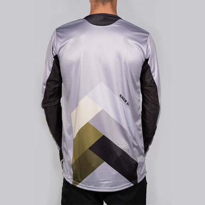 Stay Strong Chevron BMX Race/MTB/Downhill Jersey - Grey