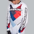Stay Strong Chevron BMX Race/MTB/Downhill Jersey - White