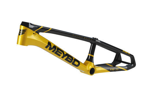 Meybo HSX 2025 Carbon BMX Race Frame - Black/Gold