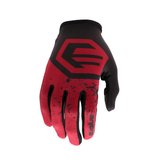 EVOLVE SPLATTER ADULT GLOVES BURGUNDY/BLACK