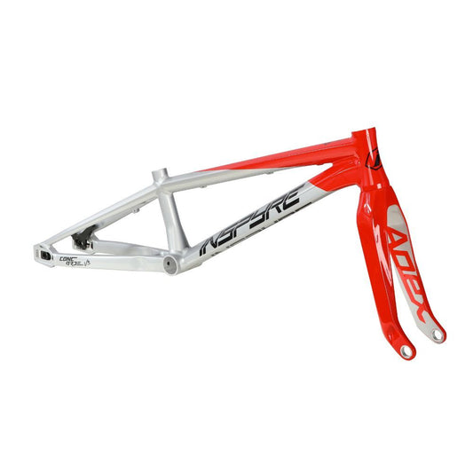 Inspyre Concorde V3 BMX Race Frame/Fork Kit - Racing Red / Grey
